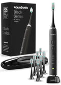 Toothbrush Black Series Whitening ADA Accepted Electric 8 Brush Heads & Travel C